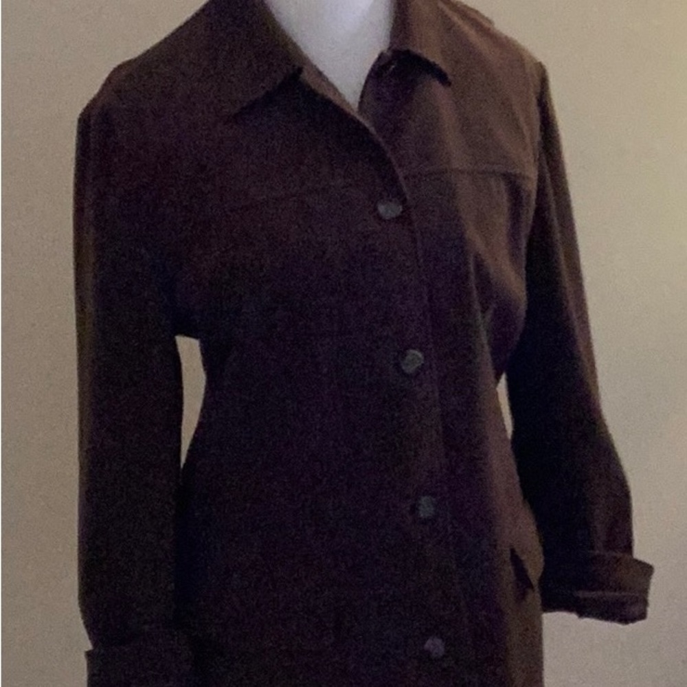 Talbots, Brown Shacket - Picture 5 of 12